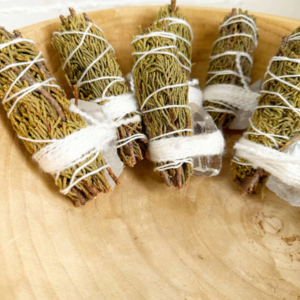 Juniper and Clear Quartz Bundle