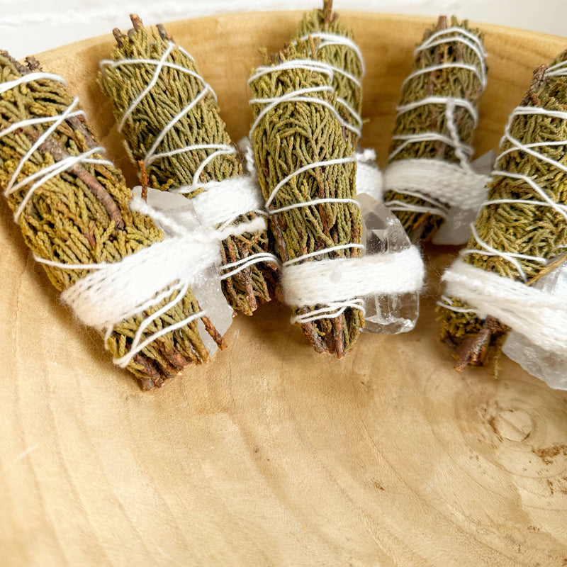 Juniper and Clear Quartz Bundle