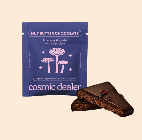 Single nut butter chocolate - Blueberry & Reishi