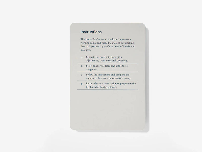 Motivation Card Game