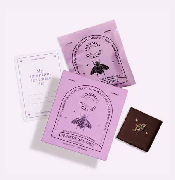 Box of 4 Chocolates - Single Flavour - Wild Lavender & Macadamia