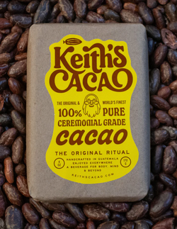 Keith's Cacao 100% Pure Ceremonial Grade Cacao - 6oz/170g bar