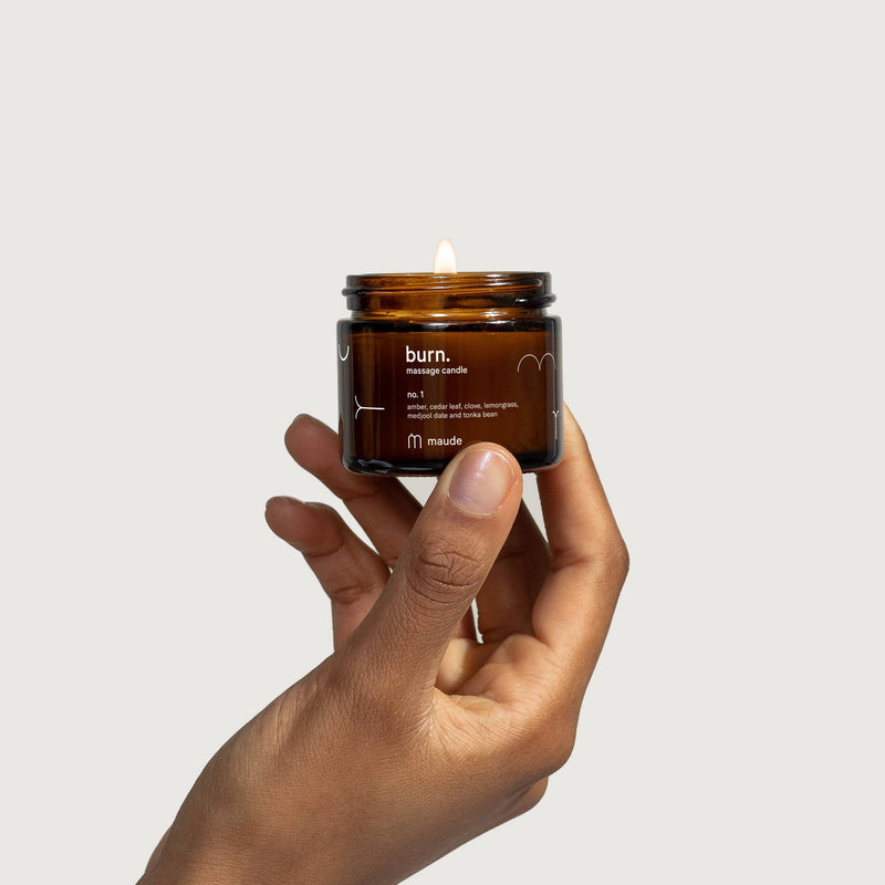 2 oz Burn no. 1 - skin-softening massage candle