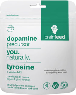 brain feed ltd - Dopamine Precursor - Natural Tyrosine 800mg Supplement
