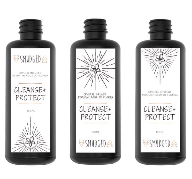 Cleanse + Protect - Crystal Infused Agua de Florida