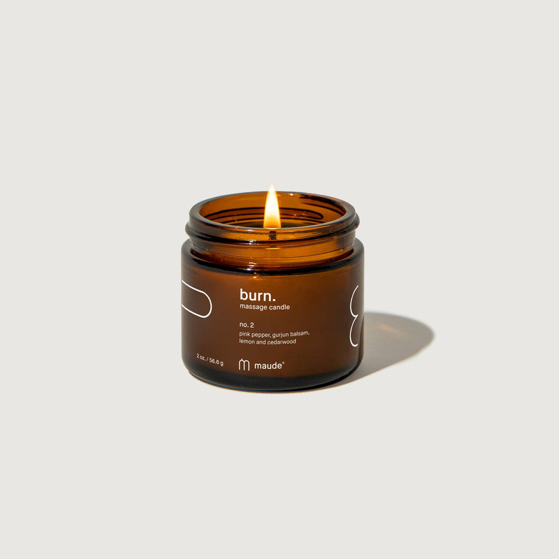 2 oz Burn no. 2 - skin-softening massage candle