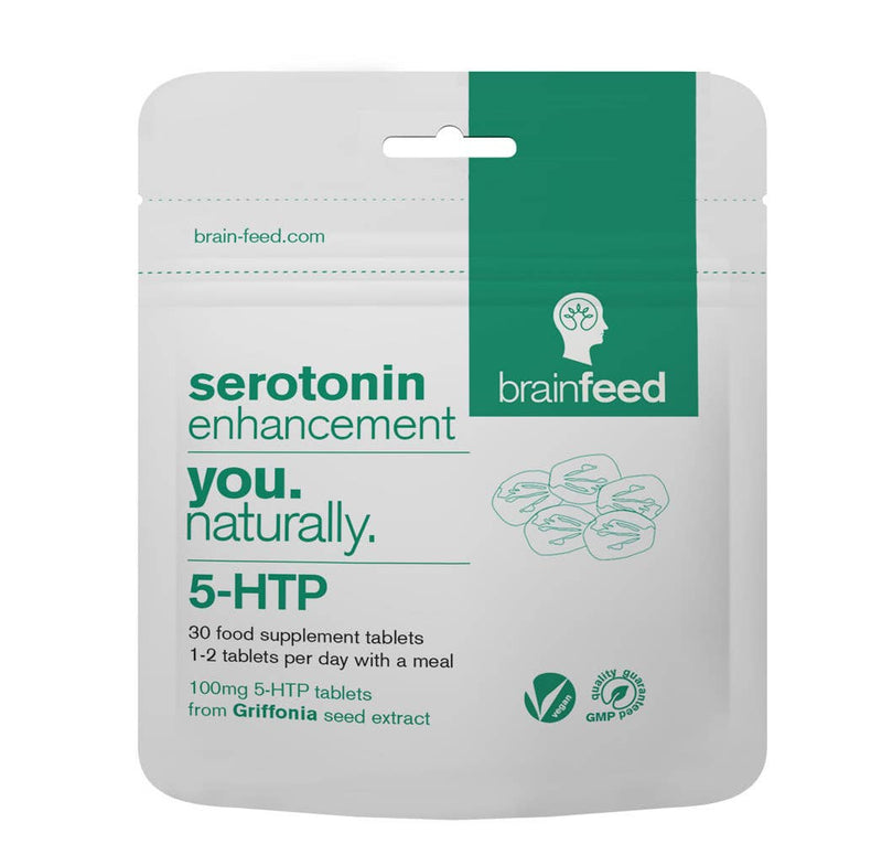 brain feed ltd - Serotonin Enhancement - 5-HTP 100mg 30 Tablets
