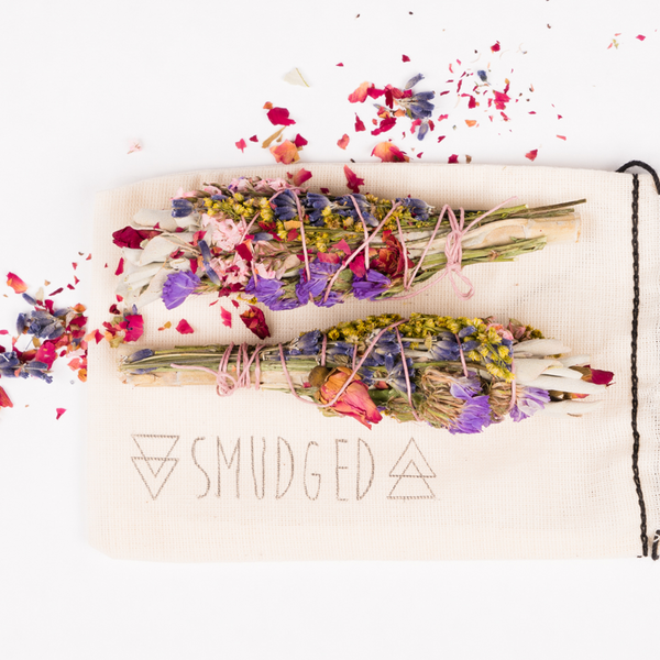 The Lovers - Sage Bundle With Flowers